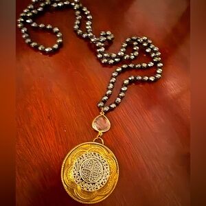 Elegant Hematite & Celtic Handcrafted Boutique Necklace